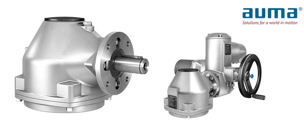 AUMA bevel multi-turn actuator gearbox