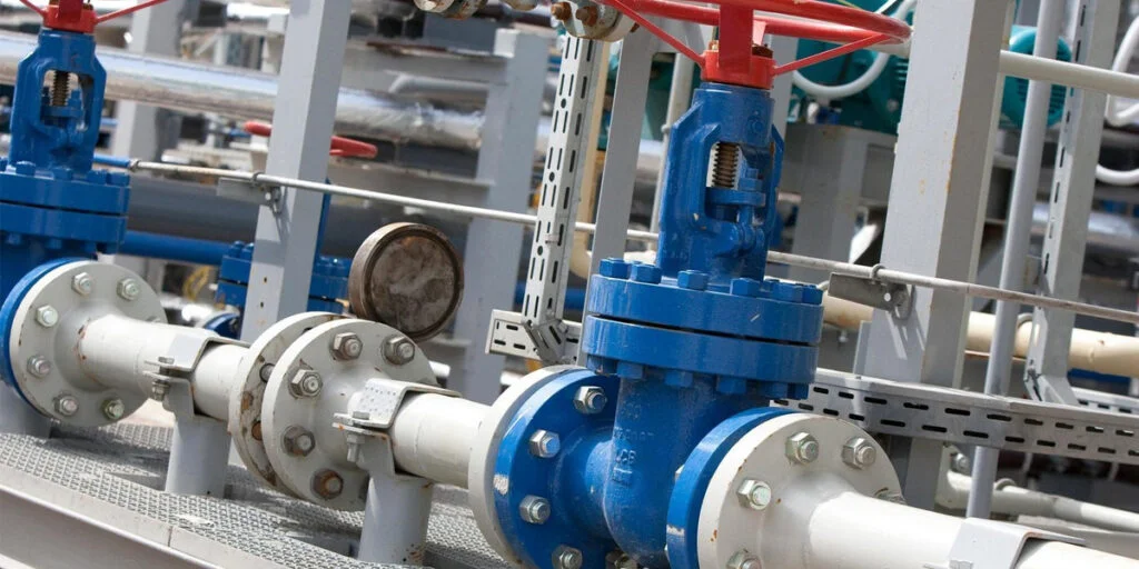 industrial pipeline and valve actuator
