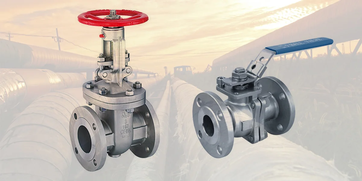 What is the difference between a ball valve and a gate valve?