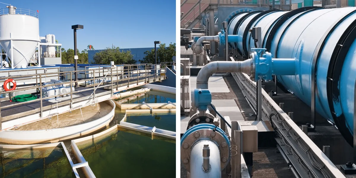 actuators in water management and wastewater treatment systems
